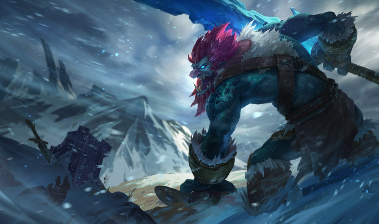 League of Legends champion artwork featuring Trundle